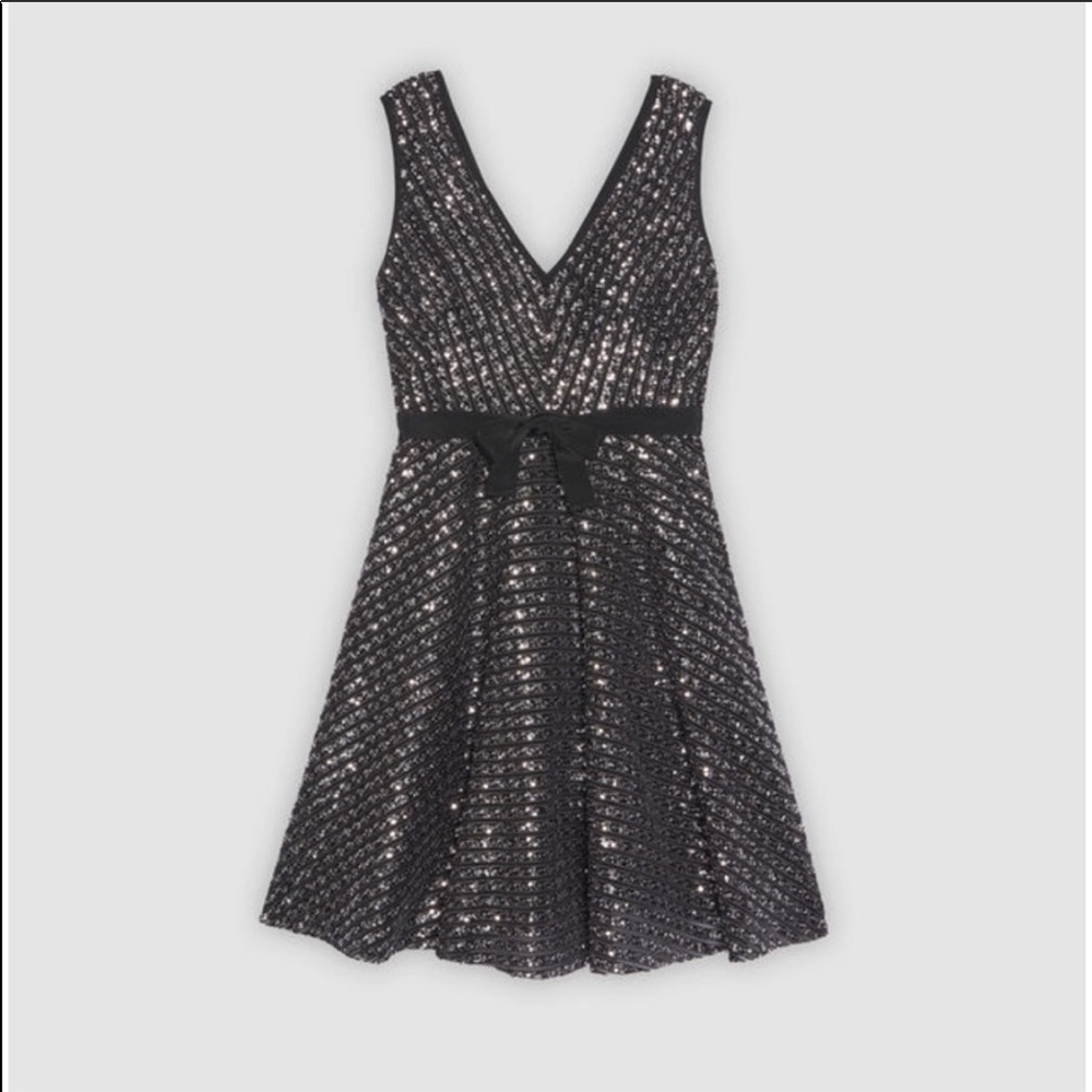 NWT Sandro sequin A line dress - Picture 2 of 9